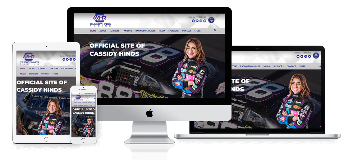 Driver and Race Team Website Design and Branding